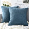Artscope Cushion Covers Set of 2 Linen Decorative Square Pillowcases