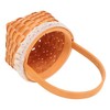 WHAMVOX Mini Wicker Basket with Handle Decorative Woven Flower Basket