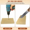 Fire Bricks, FireBrick, High Temperature Insulated Firebricks for Wood Stoves,