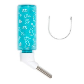 Lixit Standard Cage Water Bottles for Rabbits, Ferrets, Guinea Pigs, Hamsters, Rats, Mice and Other Small Animal's (8 Ounce, Clear)