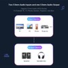 2 Channel Stereo Audio Mixer, 3.5mm Mini Audio Mixer Line