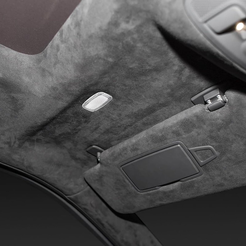 Kefly Black Suede Headliner Fabric 36" L × 60" W