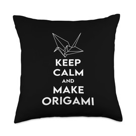 Origami Japanese Art Paper Folding Origami Bird Throw Pillow