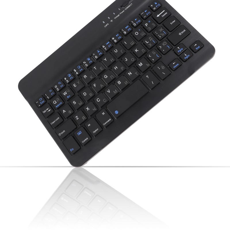 7 Inch Rechargeable Ultra Thin Russian Wireless Bluetooth Keyboard for
