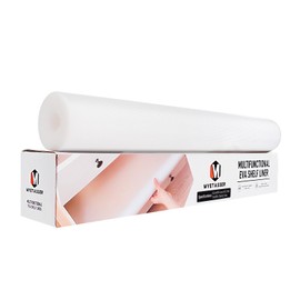 Shelf Liners Refrigerator Liners with Integrated Sliding Knife,17.7x236 inches EVA Drawer Liner for Ktichen Cabinet, Non Adhesive Waterproof & Oil-Proof Washable