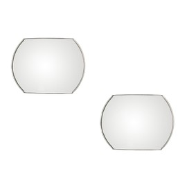 2 Pack Large Convex Blind Spot Mirror 4" H X 5.5" W Compatible with Trucks, Boats, and Cars