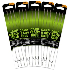 Fox Carp Wide Gape Ready Rigs (Size 8 Micro Barbed)