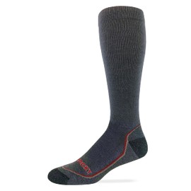 Rocky Mens Lightweight Merino Wool Year Round Tall Boot Socks 1 Pair Pack (as1, alpha, l, regular, regular, Grey)