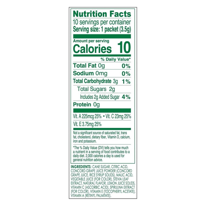 TRUE LEMON KIDS Groovy Grape (10 Packets) for Hydration -