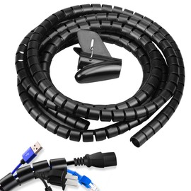 Gaodeding Kabel-Organizer, Spiralwicklung, Kabel-Organizer, zuschneidbar, flexibel, Haustiersicherer, TV-Kabelschutz, Computerkabel-Organizer und Management (32 mm Durchmesser)