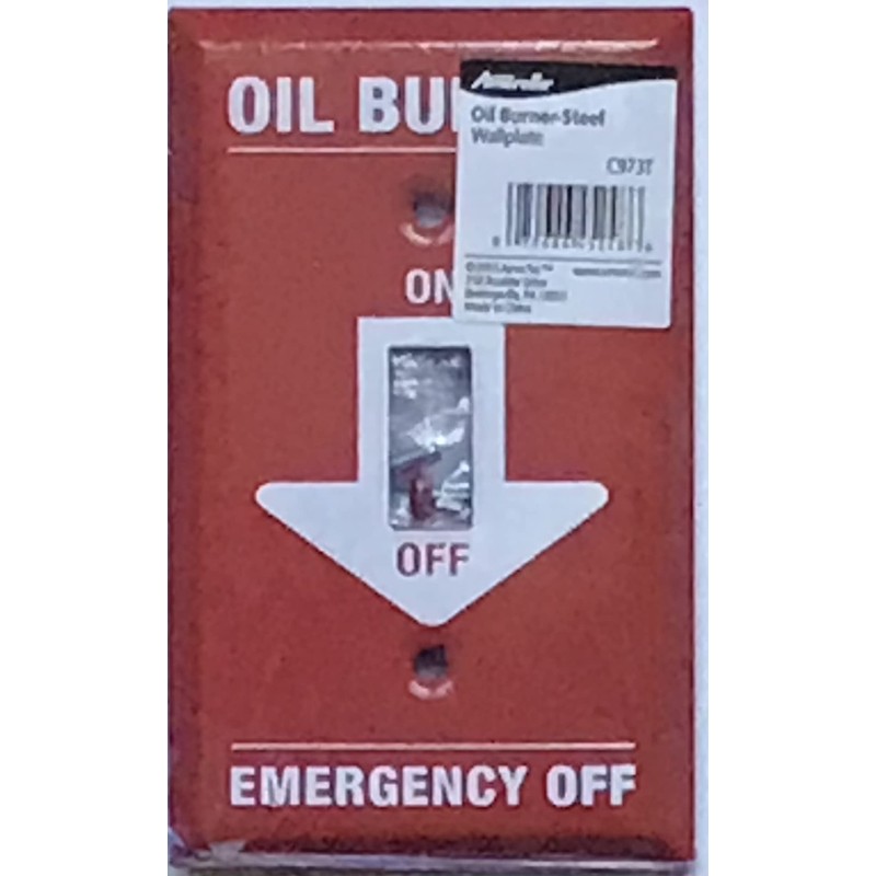 Oil Burner Emergency Shut-Off Switch Cover