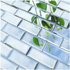 XIHACTY 64 Pcs Peel and Stick Beveled Mirror Glass Tile.2.5x1