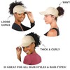 ECOMBOS Women’s Ponytail Baseball Cap - Satin Lined Hair Protection