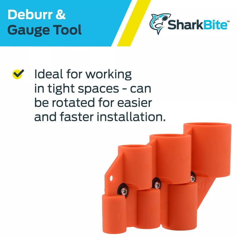 SharkBite 1/4 Inch to 1 Inch Depth Gauge and Pipe