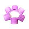 6 PC - Jumbo Self Stick Grip Curlers Plastic Hair