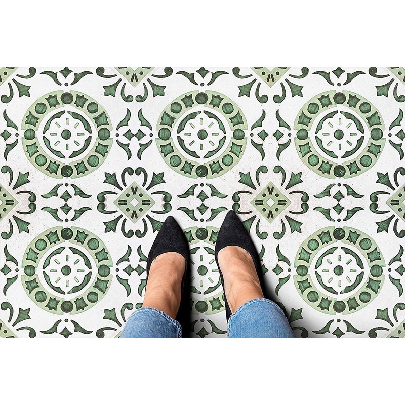 Retro Self Adhesive 12-Inch Vinyl Floor Tiles, 20 Tiles -