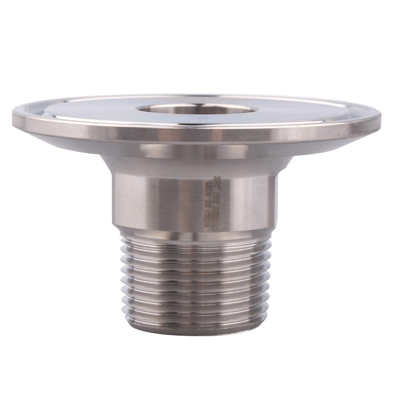 DERNORD 2 Inch Sanitary Tri Clamp to 3/4" Male Tri