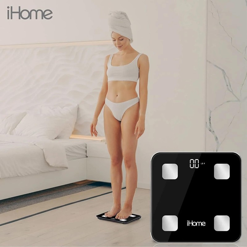 iHome Digital Bluetooth Smart Scale for Body Weight, Weight Scale,