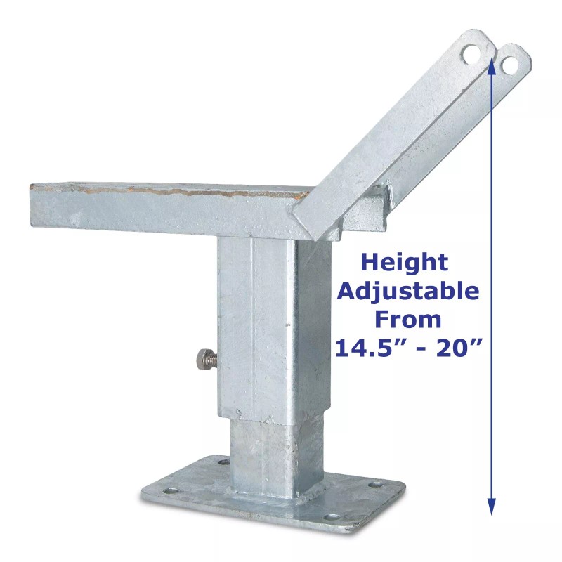 Unbranded Galvanized Boat Trailer Adjustable Winch Post Assembly