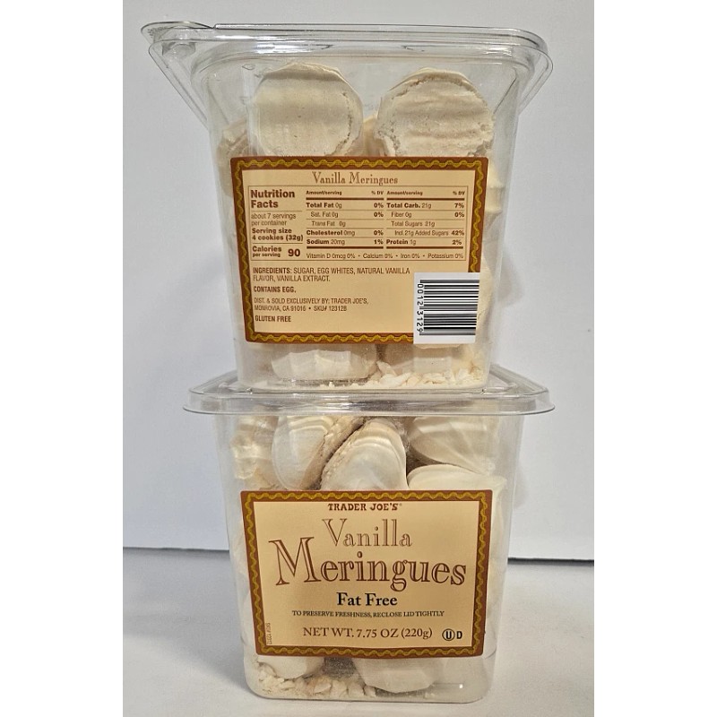 Trader Joe’s Vanilla Meringues Gluten & Fat Free Bundle 7.75oz