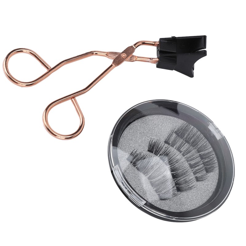 4pcs Magnetic Eyelashes Glue Free Magnetic Eyelash Clip Eyelashes Thick