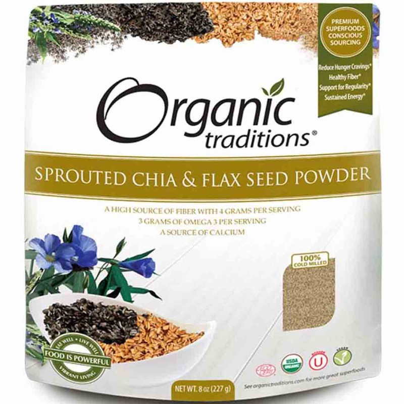 Organic Traditions Sprouted Chia/Flax, 227g