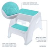 Dreambaby Toddler & Me 2 Step Stool (Aqua, 2 Pack)