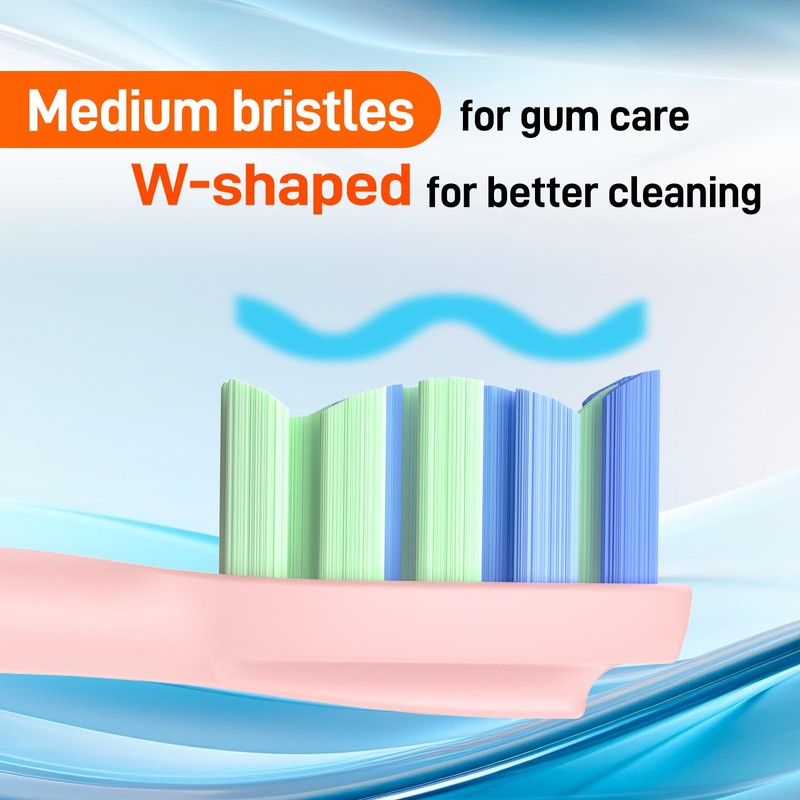 Replacement Brush Heads Compatible with 7am2m AM101/AM105 Sonic Electric Toothbrush