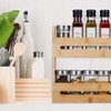 Relaxdays Bamboo Spice Rack, 2 Levels, H x D x