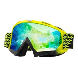 Zsling OTG Snow Goggles - Over Glasses Ski/Snowboard Goggles for Men, Women & Youth - 100% UV Protection (Yellow-vlt18%)