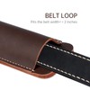 Leather Knife Sheath for Belt, Horizontal Carry Pocket Knife Holder,