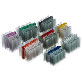 effektivo 10338 Plastic Coin Sleeves Set for All Euro Coin Types Pack of 400 8 x 50