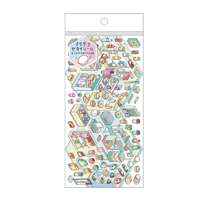 Kamio Japan Sticker Chiisanasekai Seal Convenience na Omise, 224795