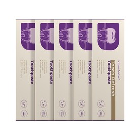 Kreain Nature Oral Care Toothpaste, fresh breath, prevent tooth loss, natural ingredients, gentle care - quantity: 5PC (family pack)