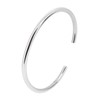 Treasure Bay Mens Solid 925 Sterling Silver Bangle Bracelet For