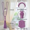 Pretty Jolly 2 Pack Long Tassel Curtain Tiebacks Handmade Braided
