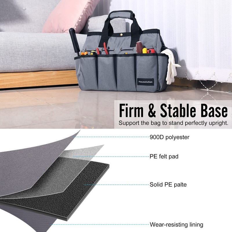 Housolution Garden Tote Bag, 900D Gardening Tool Bag, Garden Tote
