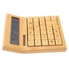 Bamboo Calculator Solar Powered Battery Powered Eco Friendly Function Calculator