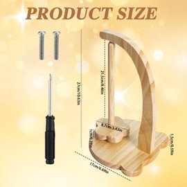 Yarn Holder, Detachable Wooden Yarn Spinner for Crocheting and Knitting Yarn, Cute Magnetic Yarn Holder Crochet Accessories for Knitting Crochet Lovers (Varnish Color)