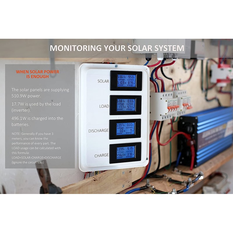 bayite DC 6.5-100V 0-100A LCD Display Digital Current Voltage Power