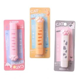 Papelería LAXIA 2pz - 2 En 1 Corrector + Pegamento Cinta Adhesiva Kawaii Cat