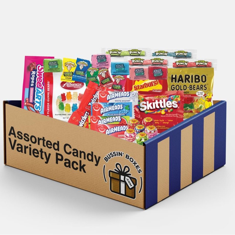 Assorted Candy Variety Pack - Individually Wrapped Party Assortment -