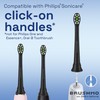 Brushmo Whitening Replacement Toothbrush Heads, Compatible with Philips Sonicare Click-on