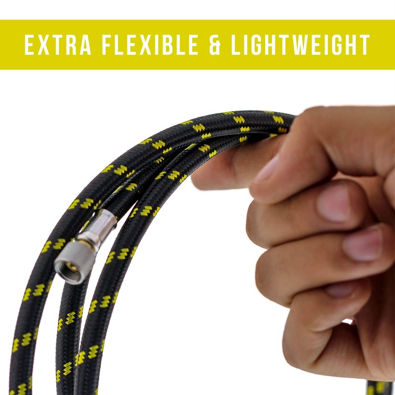 Master Airbrush Premium 10 Foot Nylon Braided Airbrush Hose with