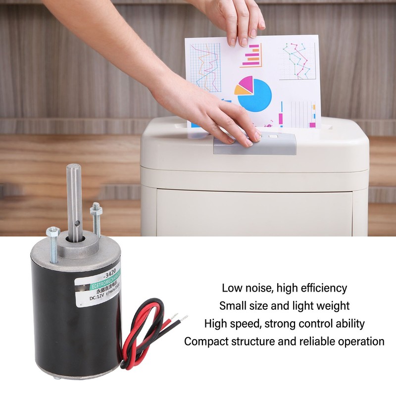 12V 30W High Speed Permanent Magnet DC Motor 3420 Forward