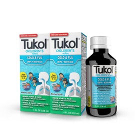 TUKOL - Children's Cold & Fever Relief LIQ Berry 4 OZ Pack of 2