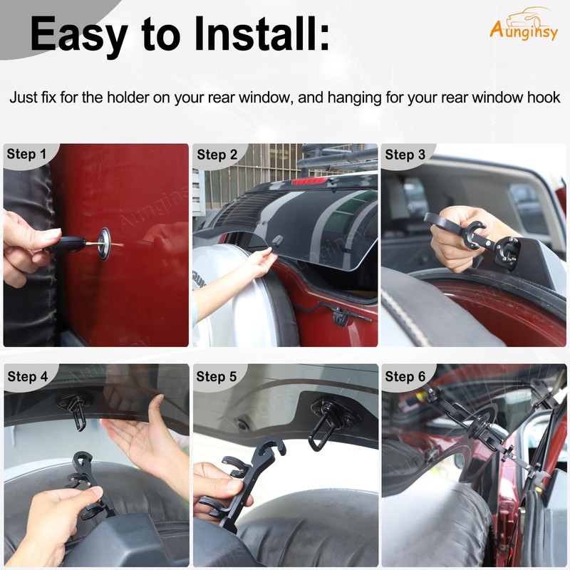 Aunginsy Tailgate Window Gap Bracket Compatible with Toyota FJ Cruiser