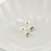 Gold&Deer Silver 925 Simple Basic Pearl Earrings White 10mm /
