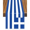 Greece Table Runner,GreekGreek Flag Tablecolth for Dining Home Decor