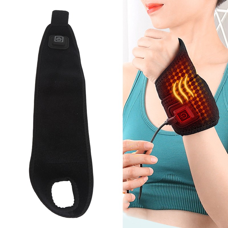 Electric Heated Wrist Brace Hot Compress Reduce Fatigue Keep Warm
